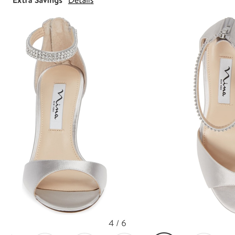 Nina silver high heels